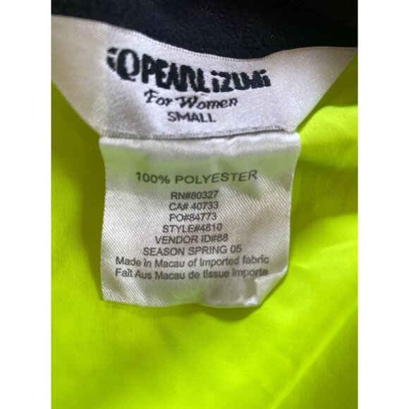 Pearl Izumi W’s Small High Visibility Jacket Full Zip Neon Yellow Reflective - Picture 5 of 10